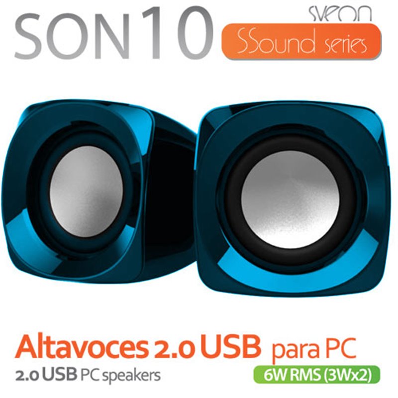 Stromversorgung über USB Weiß 6 W Sveon SON10 PC-Lautsprecher 