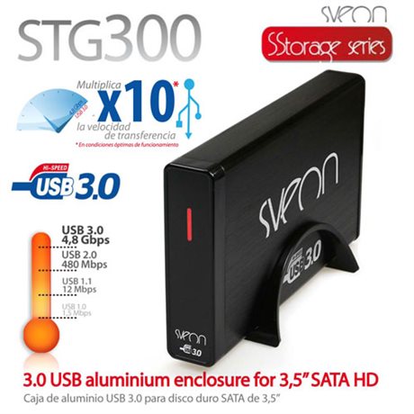 Caja de disco duro SATA de 3,5&8243 con conexi&oacuten USB 3.0 STG300