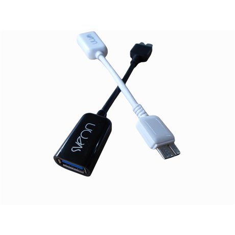 SCT201_01 NEGRO CABLE OTG MICRO USB a USB3,0 para tabletas y