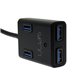 SCT034 Hub USB 3.0 de 4 puertos para PC/MAC con alimentador de corriente incluido