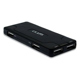SCT036_01 NEGRO Hub USB 2.0 con 7 puertos para PC/MAC